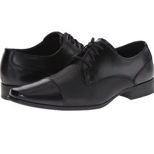NWT Calvin Klein BRAM DIAMOND LEATHER Dress Shoes